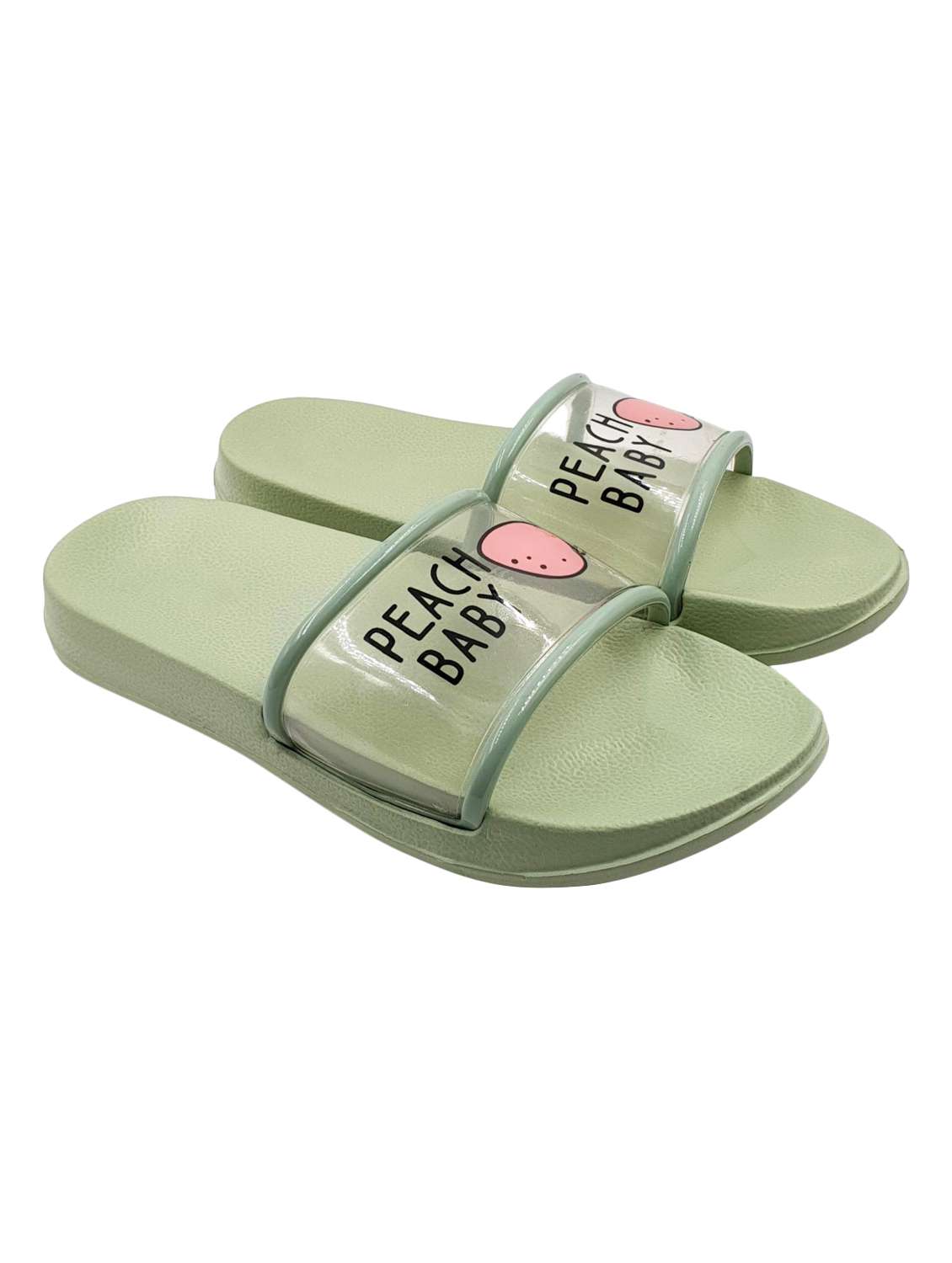 green slip on  flip flop - 17611064 -  Standard Image - 1