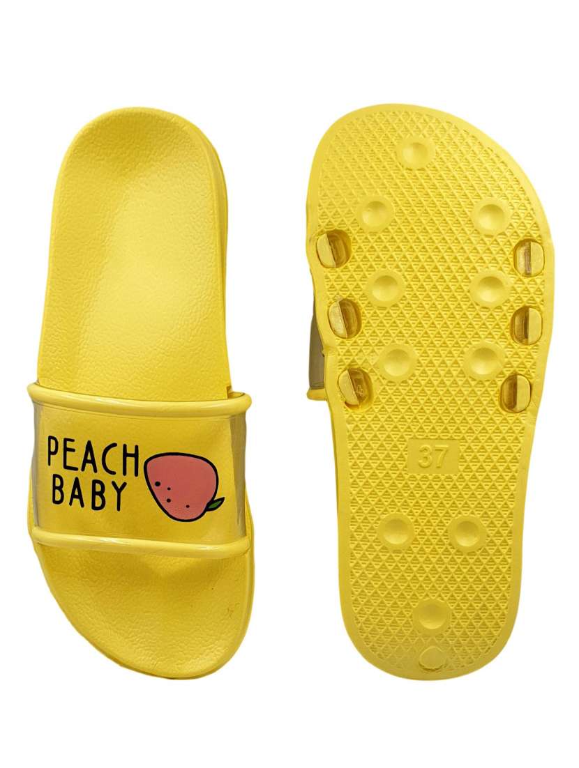 yellow slip on  flip flop - 17611066 -  Standard Image - 4