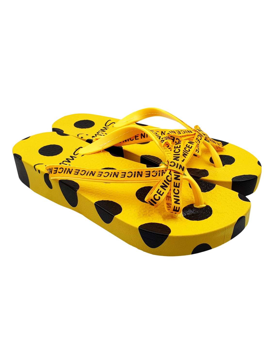 yellow toe separator flip flop - 17611072 -  Standard Image - 1
