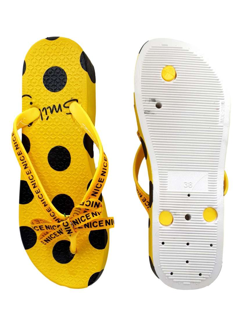 yellow toe separator flip flop - 17611072 -  Standard Image - 4