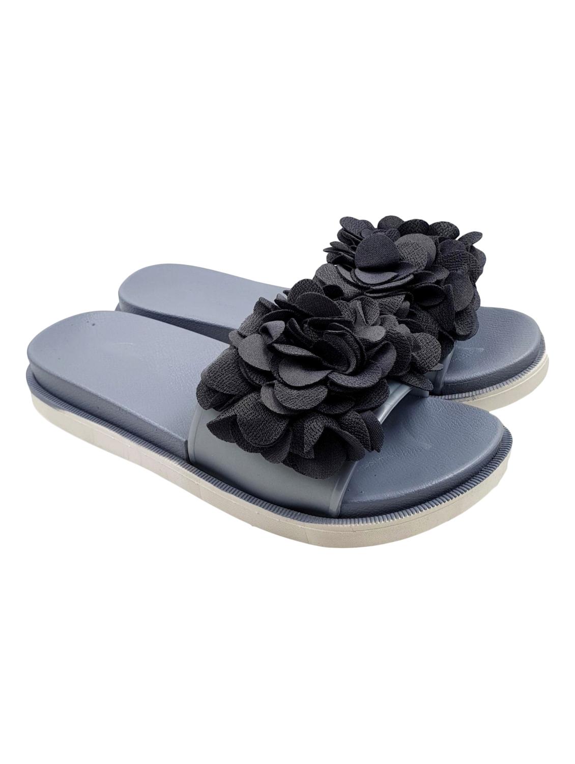 grey slip on flip flop - 17611079 - Standard Image - 1