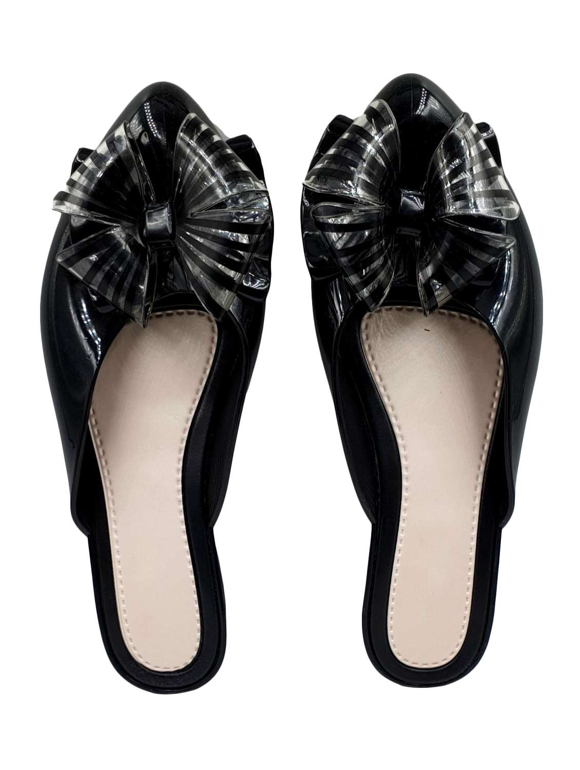 black slip on  ballerina