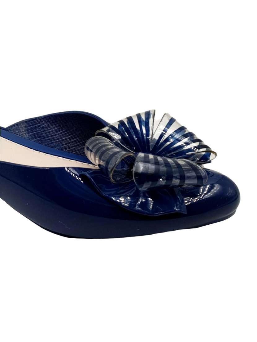 blue slip on  ballerina - 17611116 -  Standard Image - 4