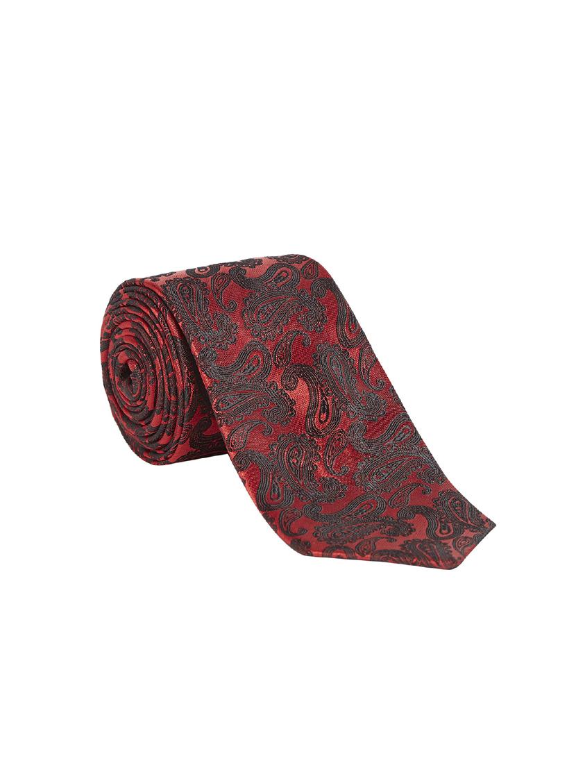 maroon polyester tie - 17611669 - Standard Image - 1