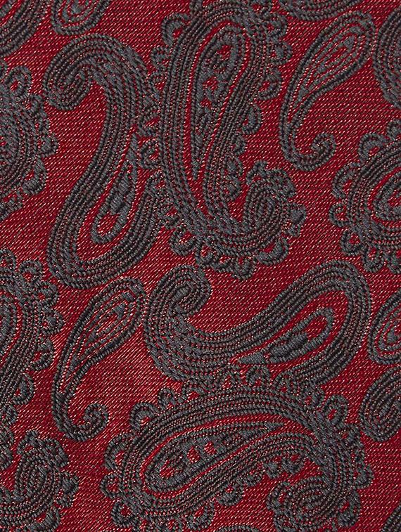 maroon polyester tie - 17611669 - Standard Image - 4