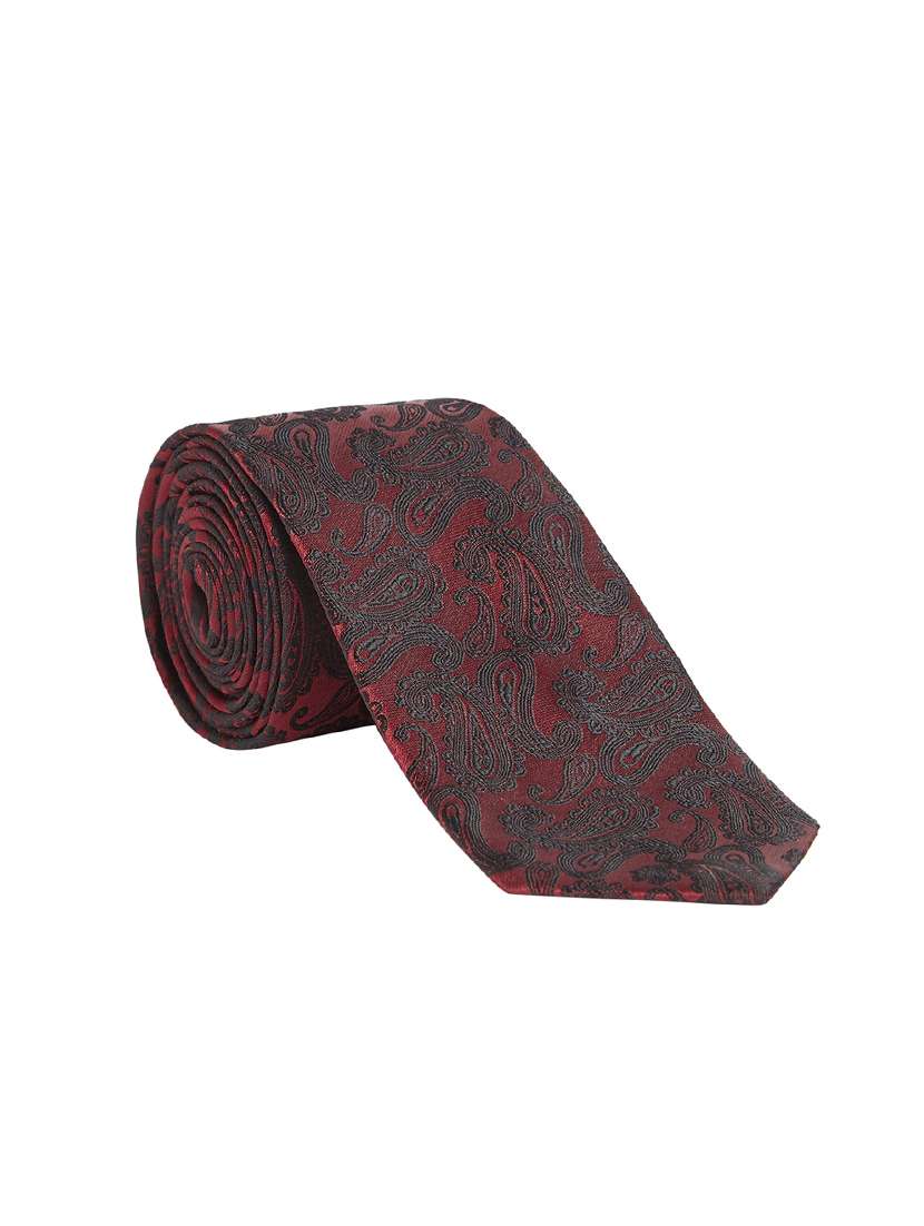 maroon polyester tie  - 17611670 -  Standard Image - 1