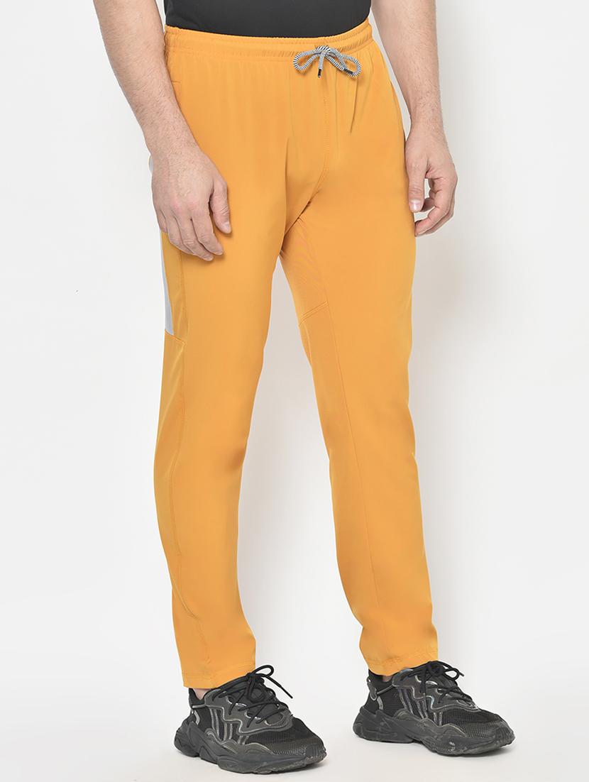 orange solid full length track pant - 17611781 - Standard Image - 1