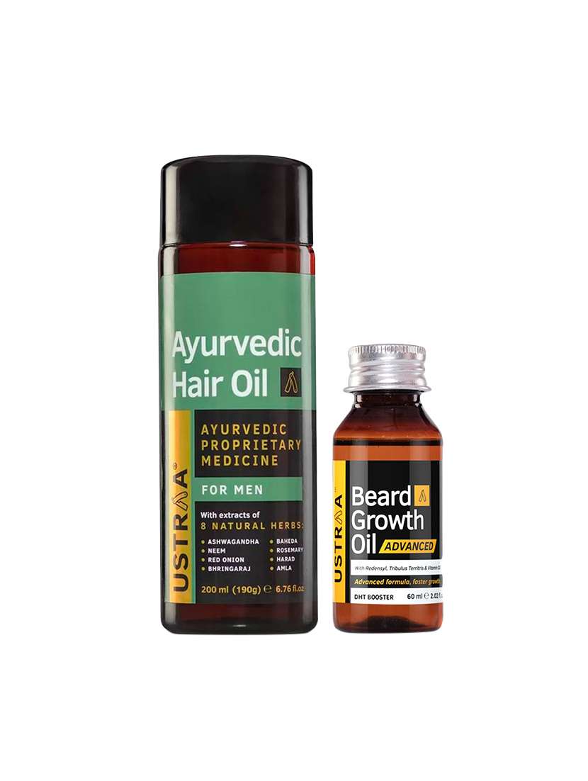 Ustraa Ayurvedic Hair Oil And Beard Growth Oil Advanced