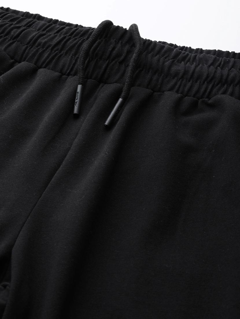 high rise solid track pant - 17613747 - Standard Image - 4