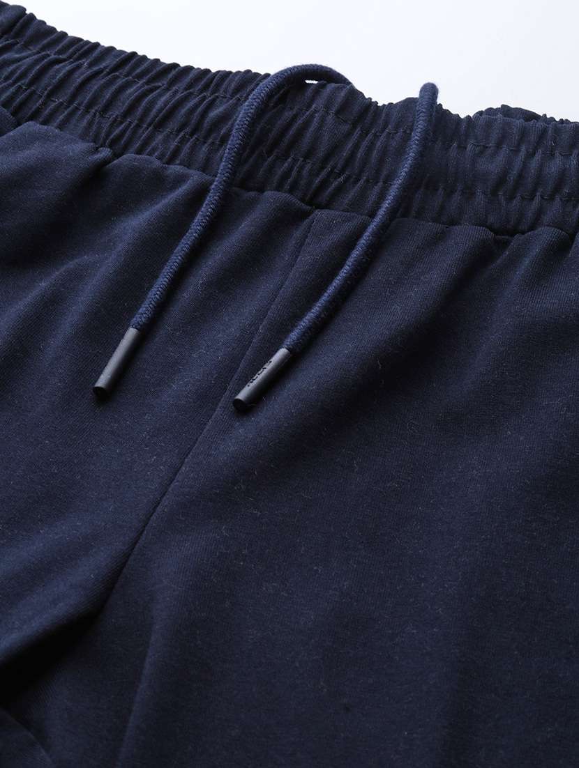high rise solid track pant - 17613748 - Standard Image - 4