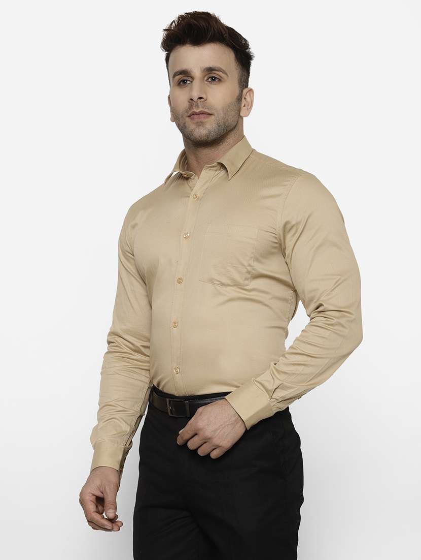 mens solids formal shirt - 17614783 - Standard Image - 1