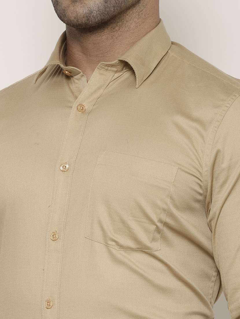 mens solids formal shirt - 17614783 - Standard Image - 4