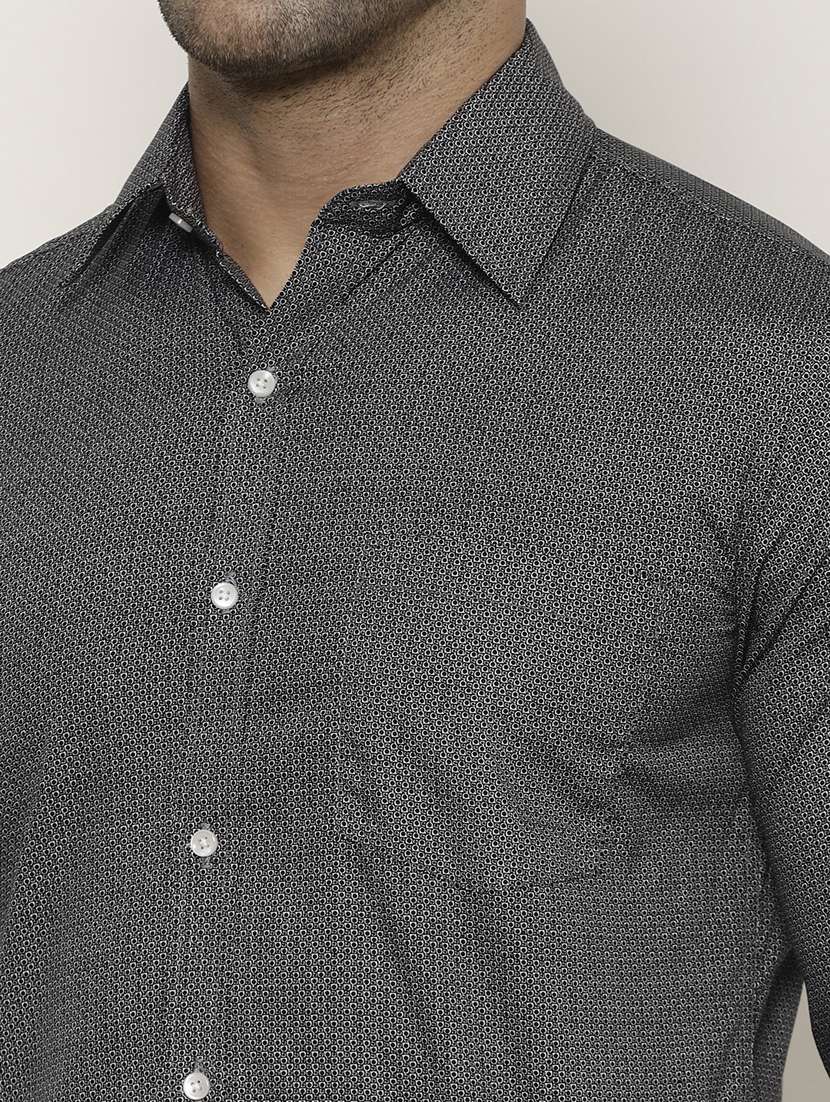 mens printed casual shirt - 17614785 - Standard Image - 4
