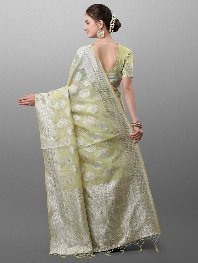 ethnic motifs banarasi saree with blouse - 17615000 -  Standard Image - 1
