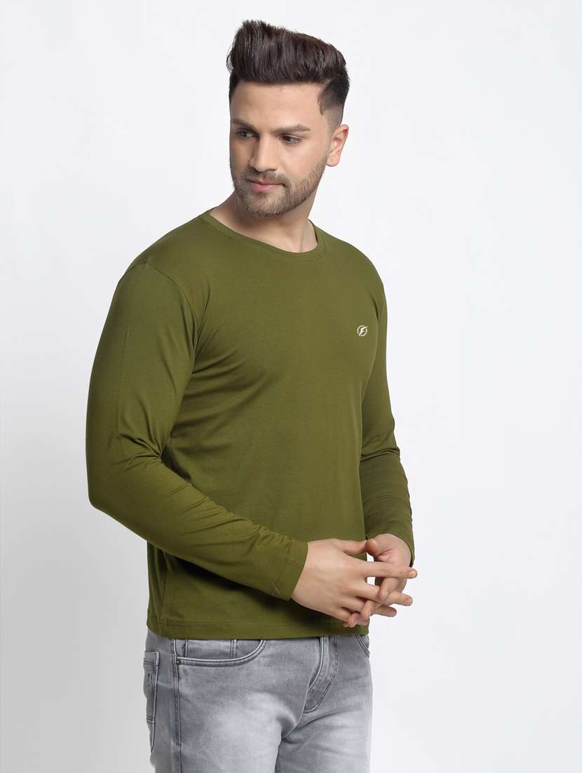 men solid long sleeve t-shirt - 17615137 -  Standard Image - 1