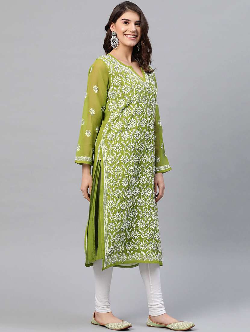 women's straight kurta - 17615150 -  Standard Image - 1