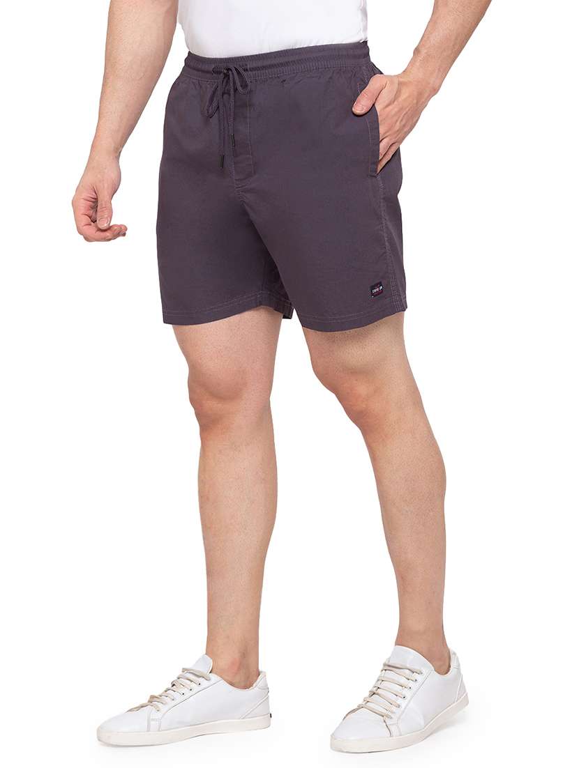 grey solid shorts - 17615509 -  Standard Image - 1