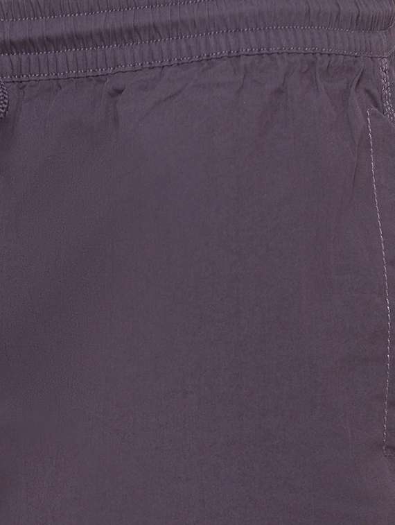 grey solid shorts - 17615509 -  Standard Image - 4
