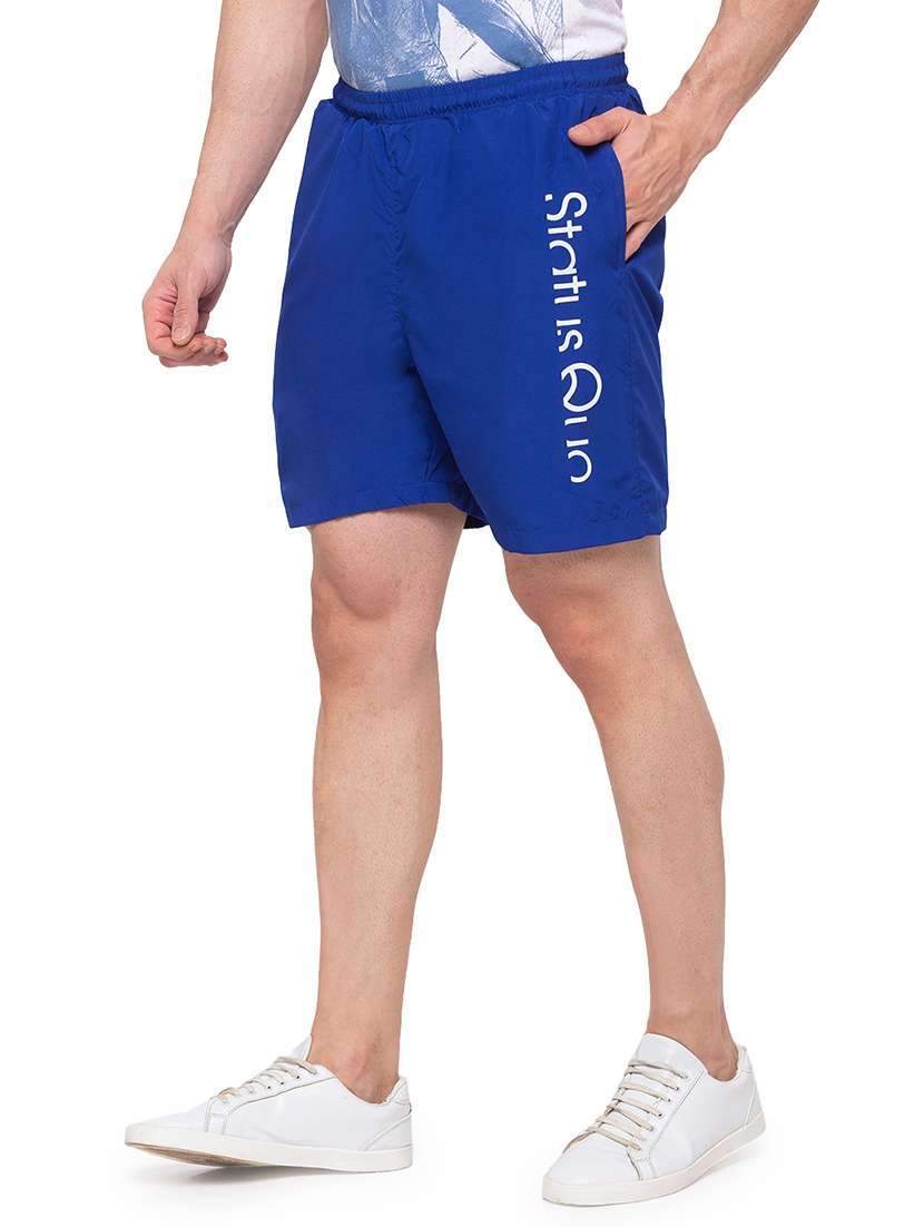 blue printed shorts - 17615516 -  Standard Image - 1