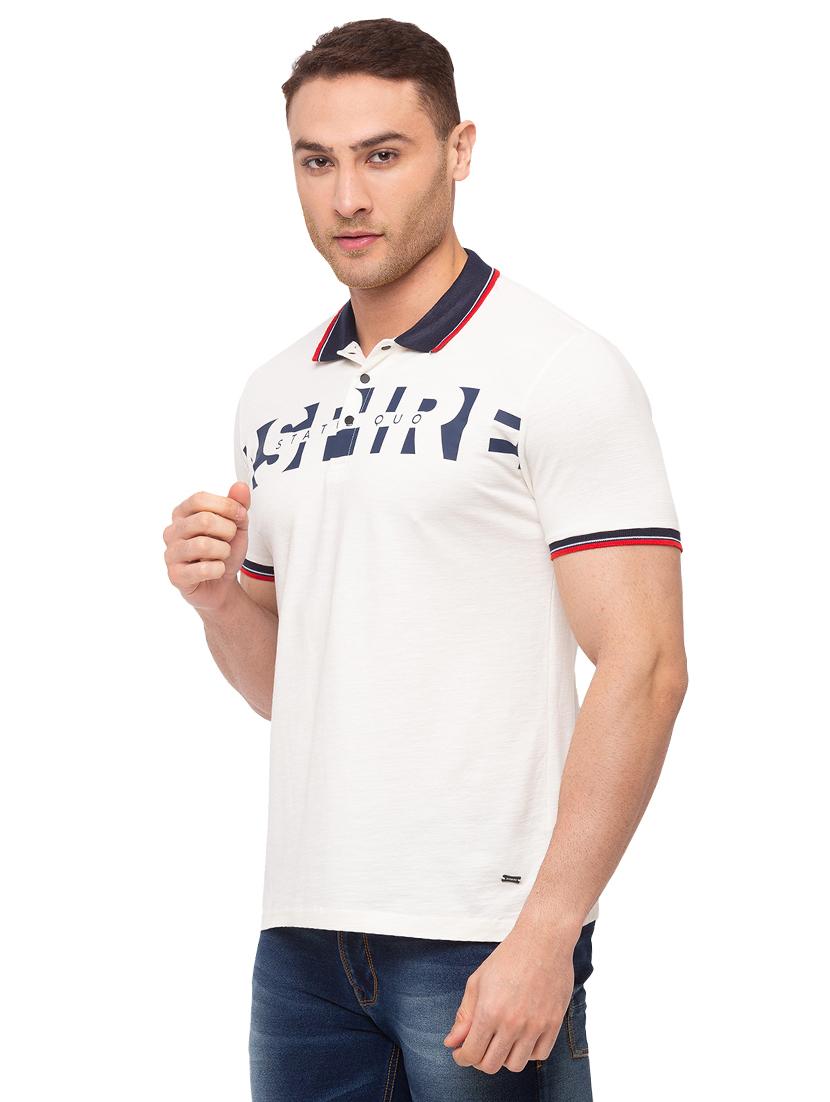 off white printed polo t-shirt - 17615561 - Standard Image - 1
