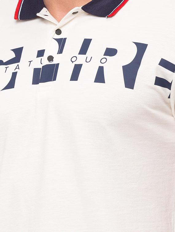 off white printed polo t-shirt - 17615561 - Standard Image - 4
