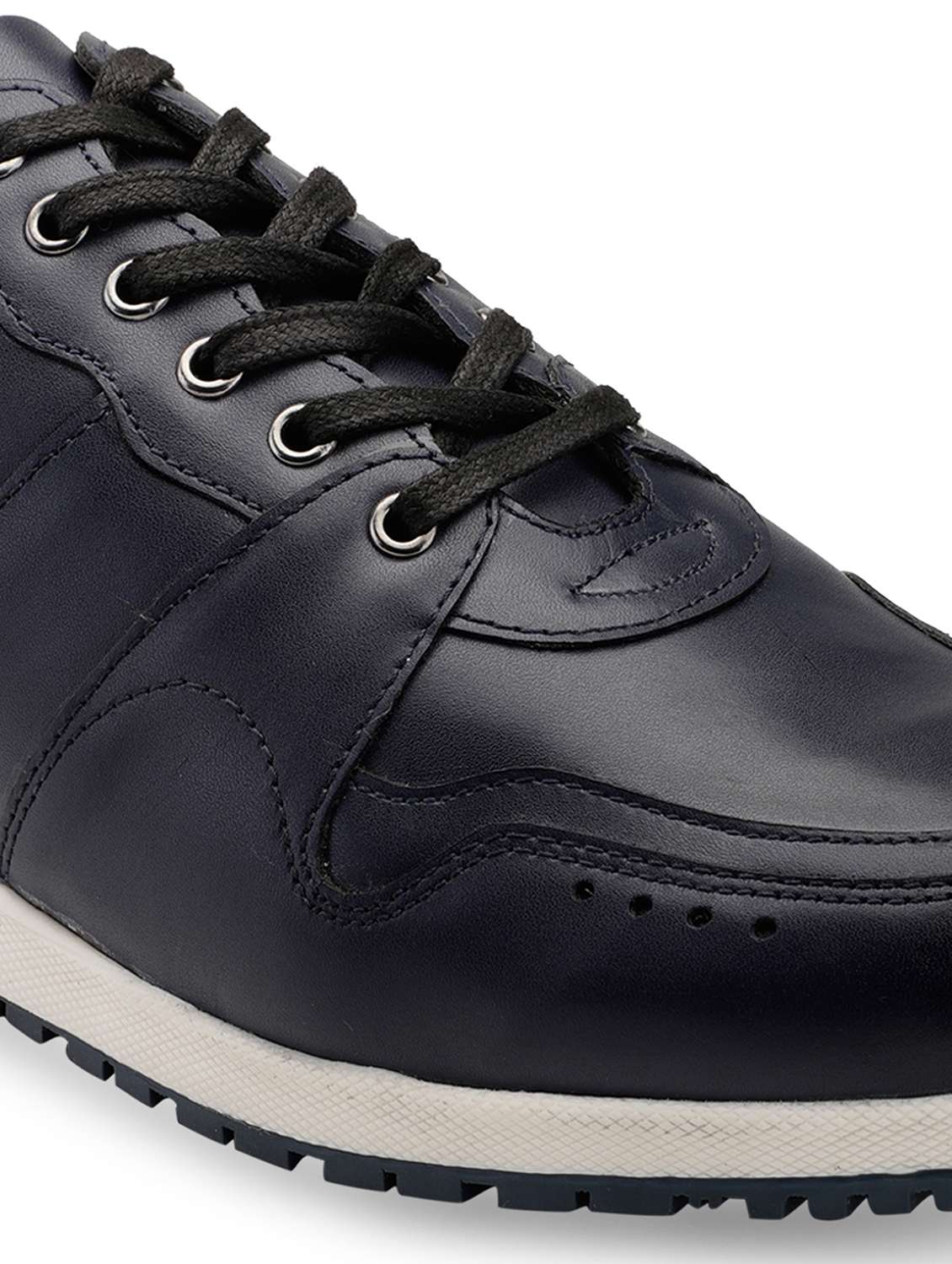 men navy blue lace up sneaker - 17616004 -  Standard Image - 4