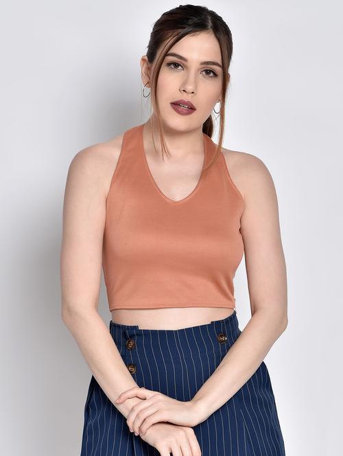 women's crop halter neck top - 17619882 -  Standard Image - 0