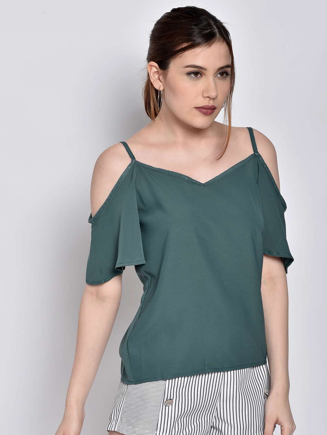 women's straight shoulder strap top - 17619886 -  Standard Image - 1