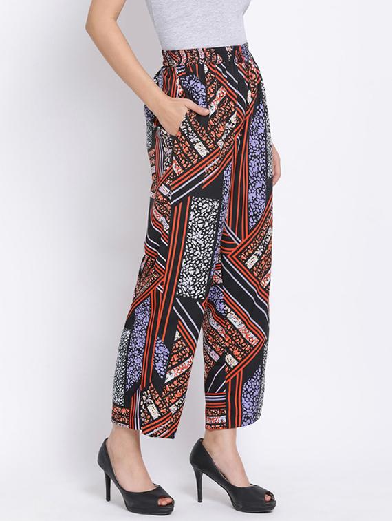 high rise wide leg trouser - 17620607 - Standard Image - 1