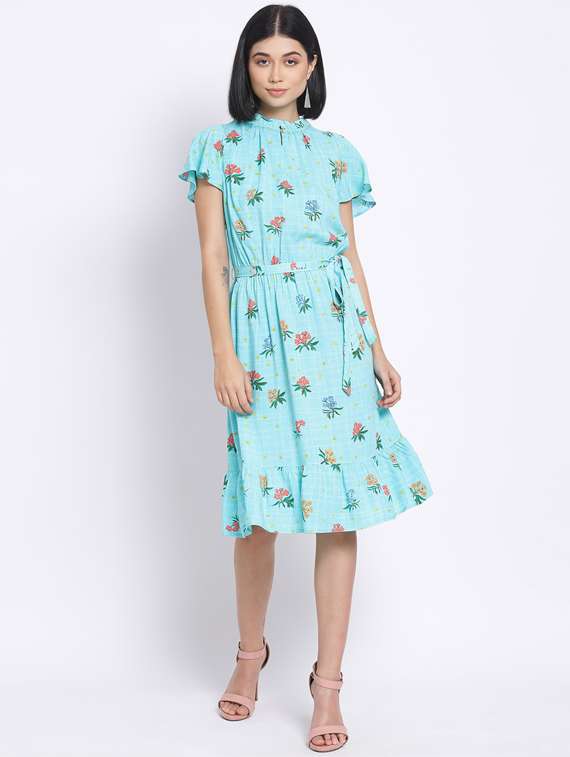 tie front a-line dress - 17620619 - Zoom Image - 0