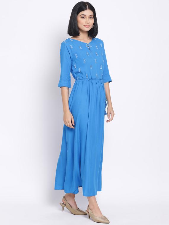 tie front maxi dress - 17620626 - Standard Image - 1