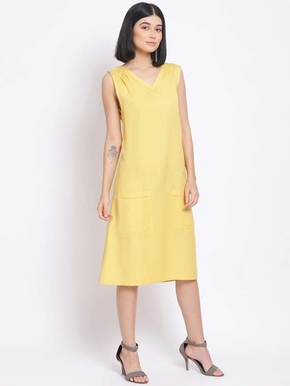 women's solid dress - 17620634 - Standard Image - 1