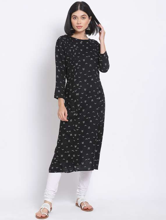 women's straight kurta - 17620679 - Standard Image - 1