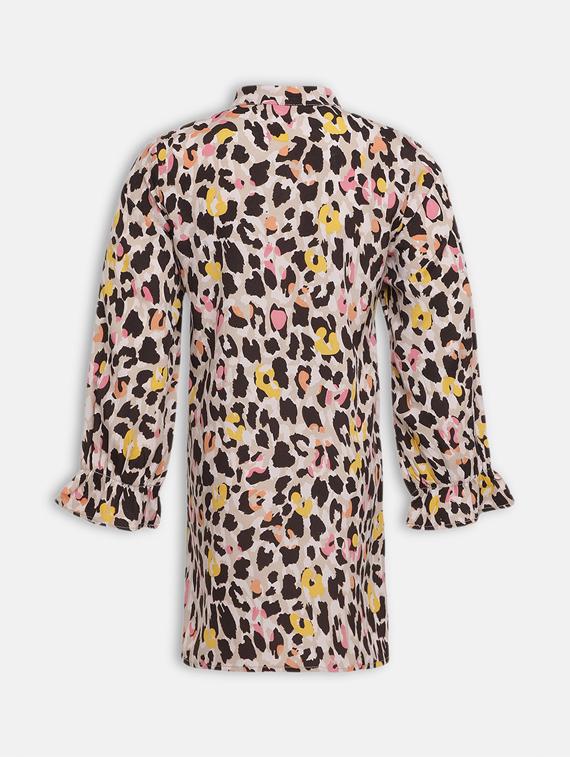 girls mandarin collar three quarter sleeves dress - 17620823 -  Standard Image - 1
