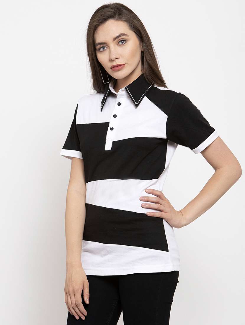 Color Block Polo Tee - 17621271 -  Standard Image - 1