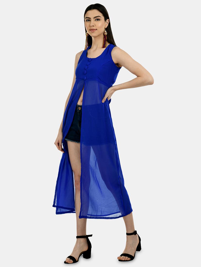 front slit sheer tunic  - 17623365 -  Standard Image - 1