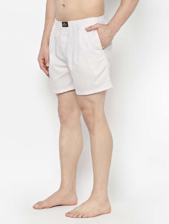 white printed boxers - 17623531 -  Standard Image - 1