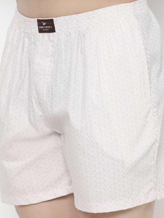 white printed boxers - 17623531 - Standard Image - 4