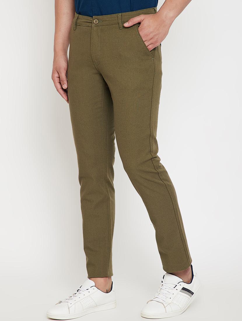 green solid chinos - 17623957 - Standard Image - 1