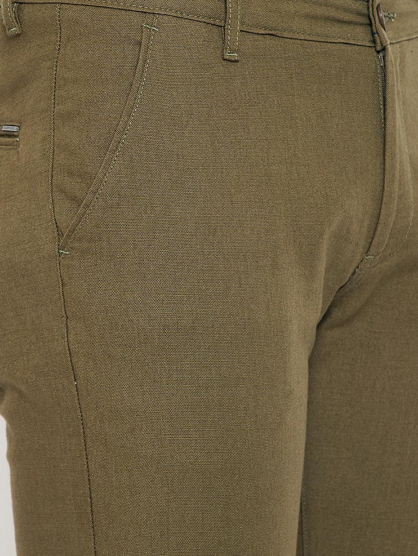 green solid chinos - 17623957 - Standard Image - 4