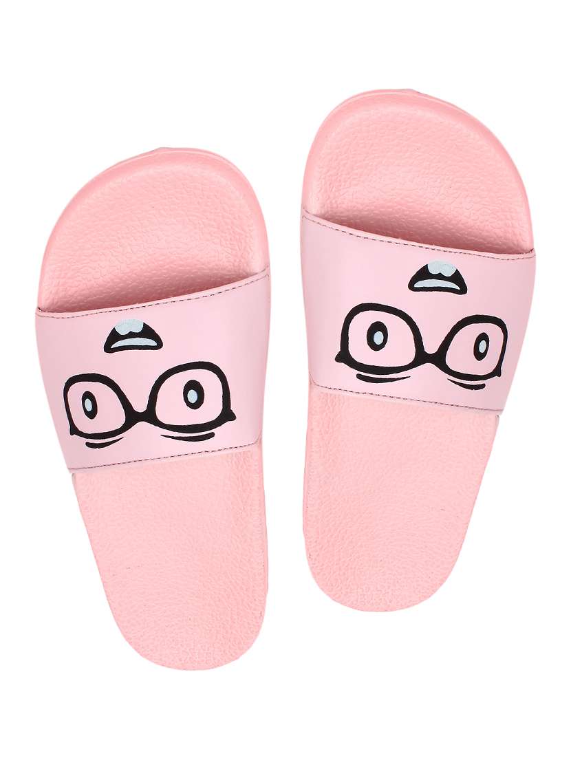 pink slip on  flip flop
