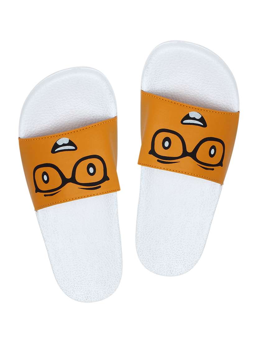 brown slip on  flip flop