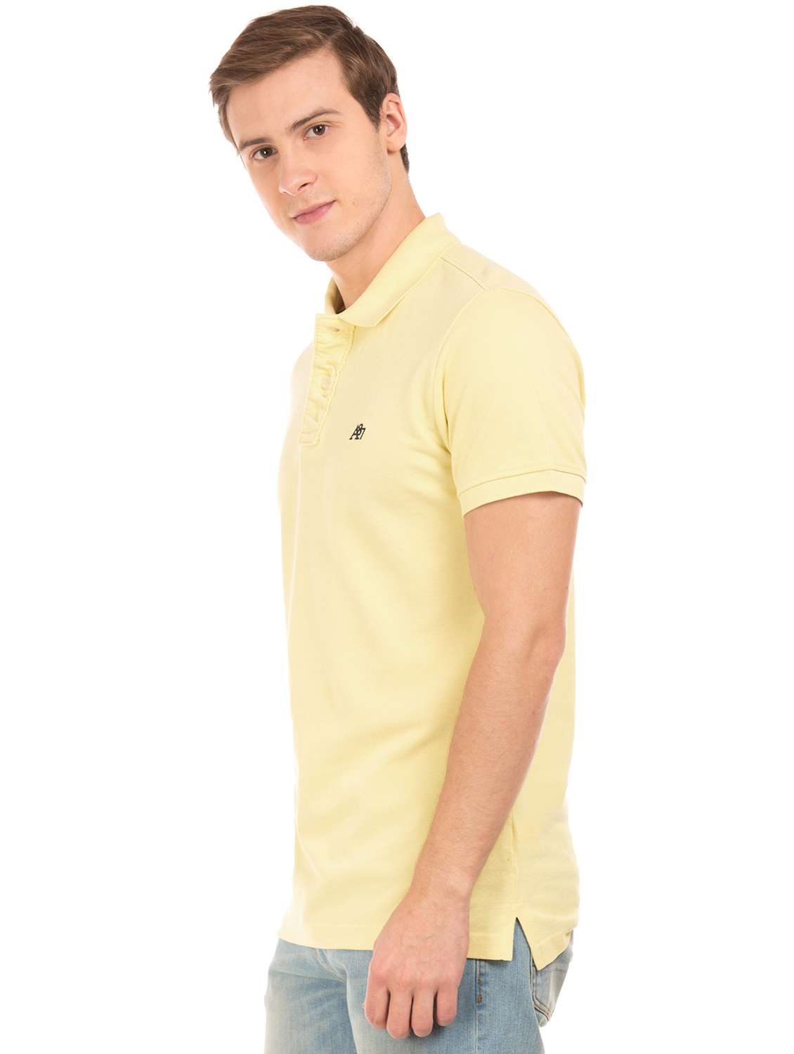 yellow solid polo t-shirt  - 17625607 -  Standard Image - 1