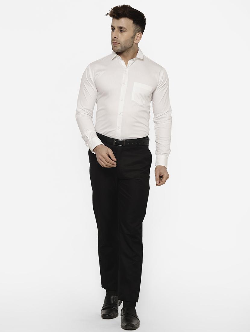 mens solids formal shirt - 17626523 - Standard Image - 4