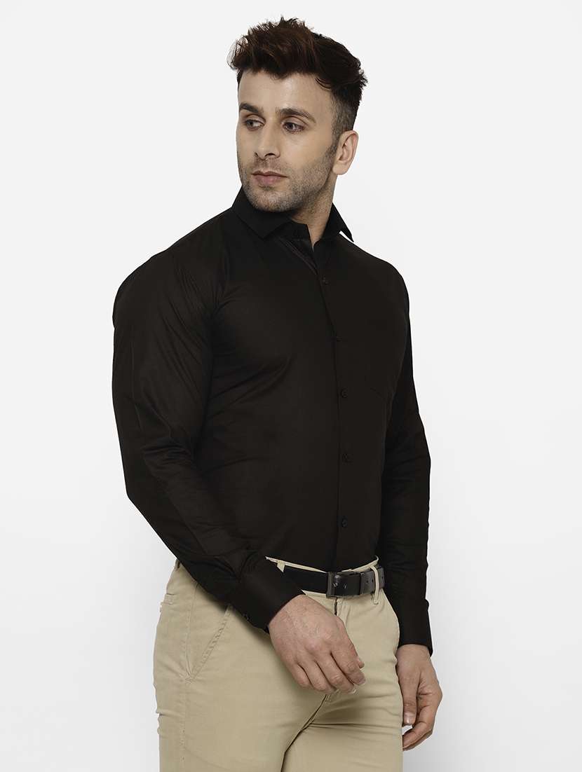 mens solids formal shirt - 17626526 -  Standard Image - 1