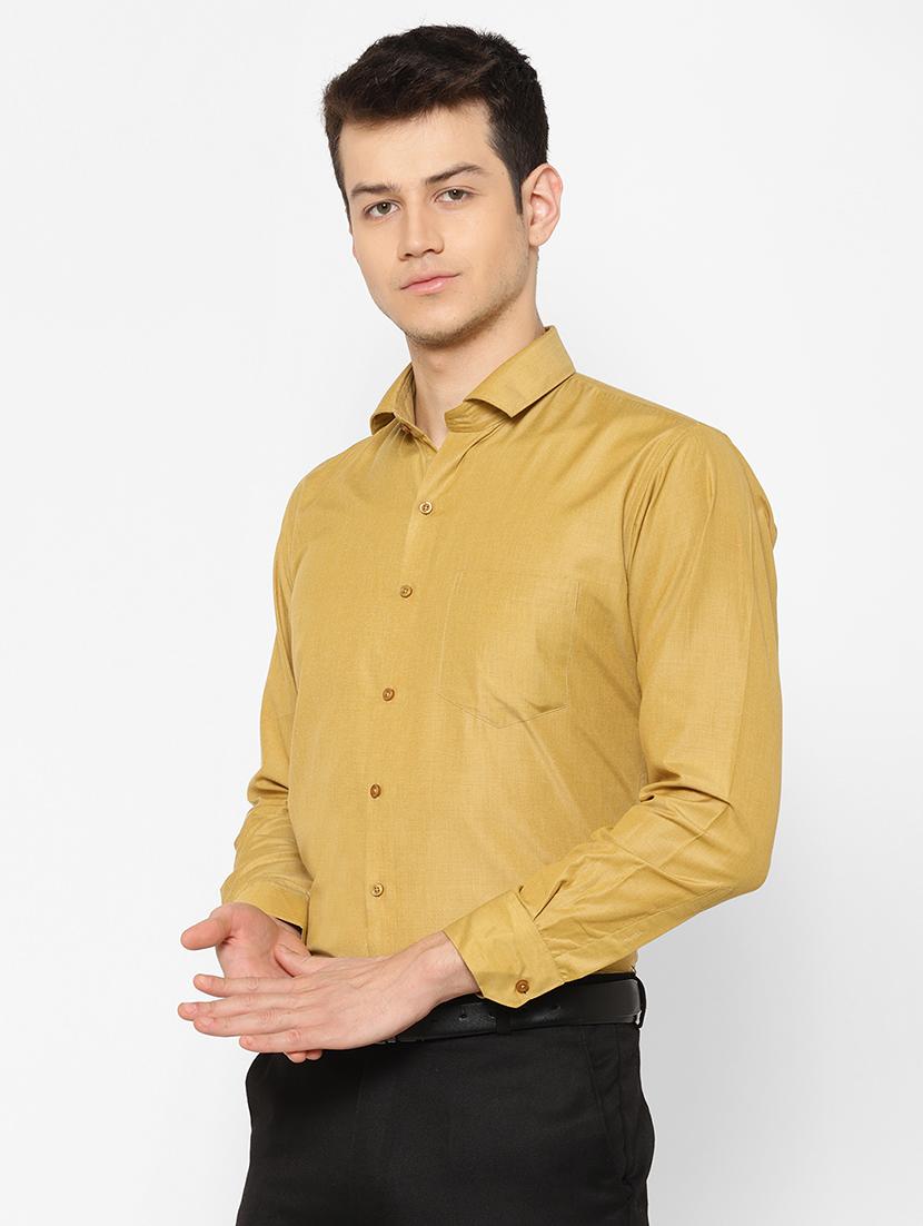 mens solids formal shirt - 17626544 - Standard Image - 1