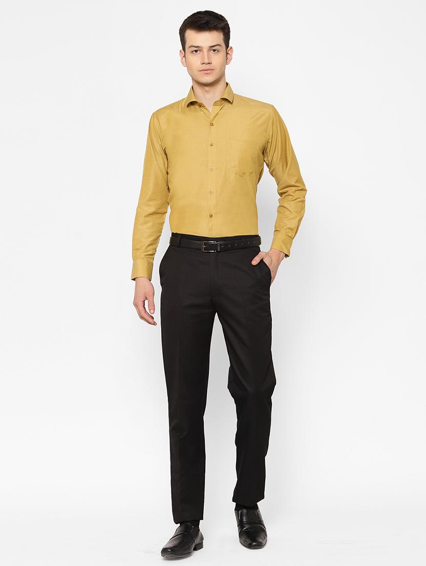 mens solids formal shirt - 17626544 - Standard Image - 4