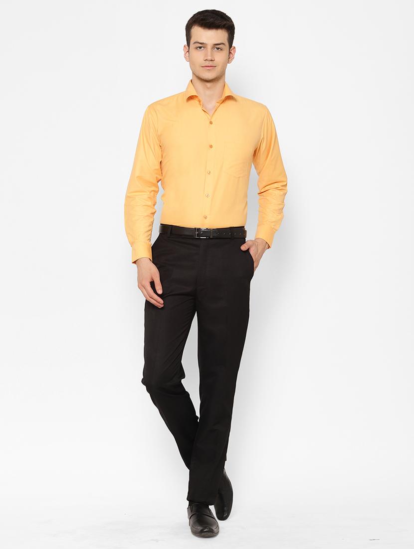 mens solids formal shirt - 17626545 - Standard Image - 4