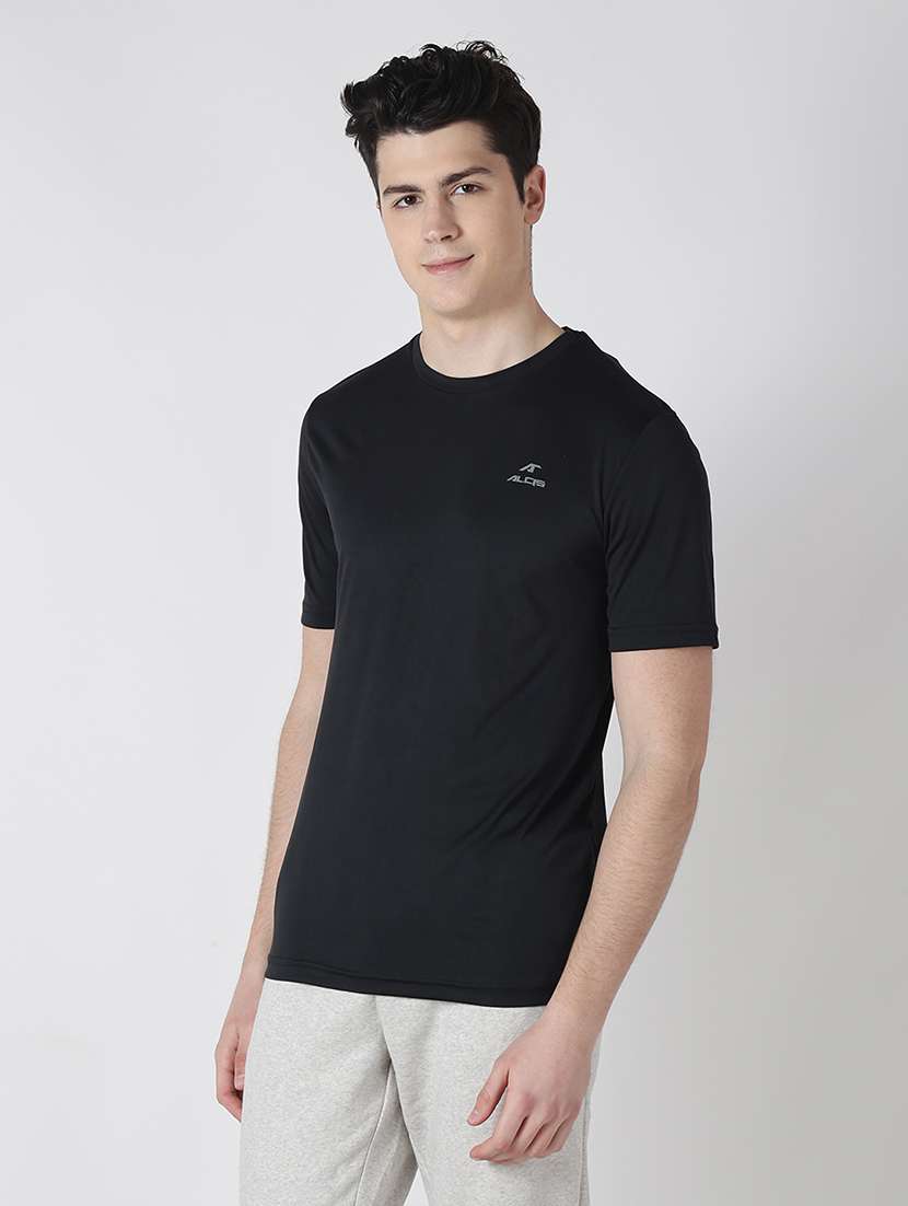 black solid t-shirt - 17628180 - Standard Image - 1