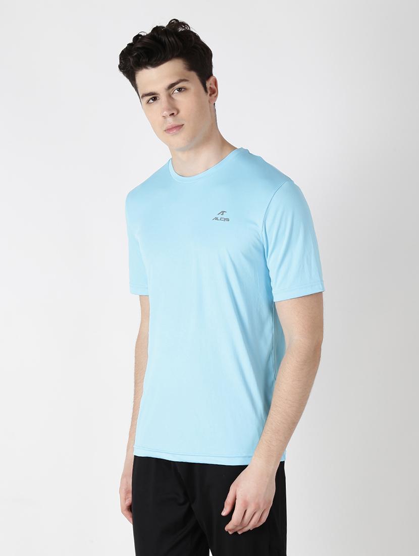 light blue solid t-shirt - 17628181 - Standard Image - 1